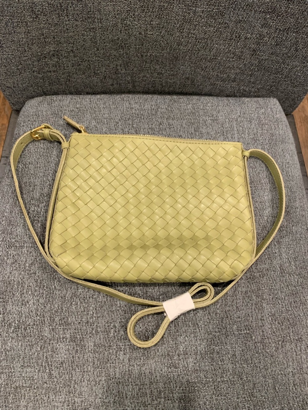 Madewell Olive Woven Leather Crossbody - Picture 4 of 4